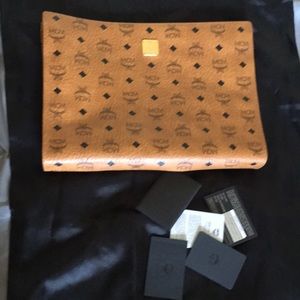 Authentic MCM Cognac Medium/Large Clutch Bag